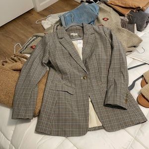 NWT PLAID BLAZER